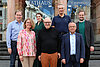 Die Jury des Pressefoto Hessen 2024 von links: Juryvorsitzender Axel Häsler, Anja Loewe, Hannah Janz, Dirk Metz, Prof. Rüdiger Pichler, Matthias Haupt und Henner Flohr. – Die Jury des Pressefoto Hessen 2024 von links: Juryvorsitzender Axel Häsler, Anja Loewe, Hannah Janz, Dirk Metz, Prof. Rüdiger Pichler, Matthias Haupt und Henner Flohr. 