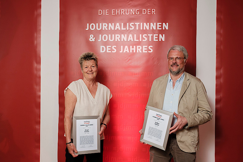 Journalistenpreis des "medium magazin" für Birgit Emnet (Wiesbadener Kurier) und Volker Siefert (hr) – 